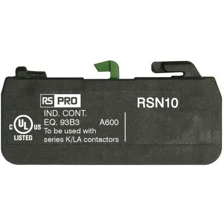 RS PRO Blok pomocných kontaktů 1 NO, rozsah: RS PRO 10 A 690V