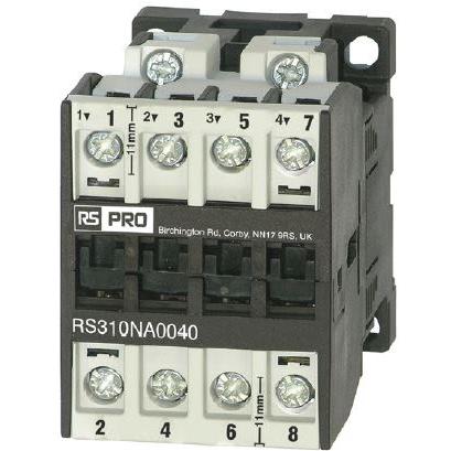 RS PRO Stykač napětí ve vinutí 230V ac 3pólový 22 A 400V, 3 V 11 kW Řízení motoru, Samojisticí, rozsah: RS PRO