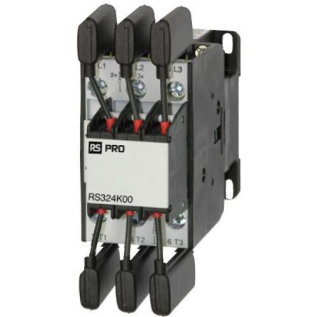 RS PRO Stykač napětí ve vinutí 230V ac 3pólový 32 A 400V, 3 V 25 kVA Řízení motoru, rozsah: RS PRO