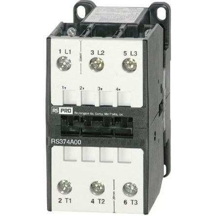 RS PRO Stykač napětí ve vinutí 230V ac 3pólový 74 A 400V, 3 V 37 kW