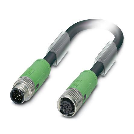 Kabel snímače, A: Vnější, A: Rovný 12, B: Přímý, B: Vnitřní, 30V 12, IP65, IP67 Phoenix Contact 5 m