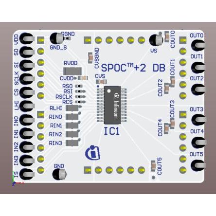 Vyhodnocovací deska SPOC-2 DB BTS71033-6ESP Vyhodnocovací deska Infineon BTS71033-6ESP