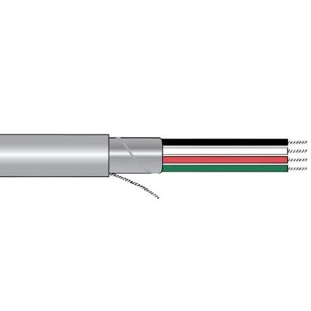 Alpha Wire Napájecí kabel, řada: Alpha Essentials Communication & Control 4žilový 100 ft Polyvinylchlorid plášť, Šedá,