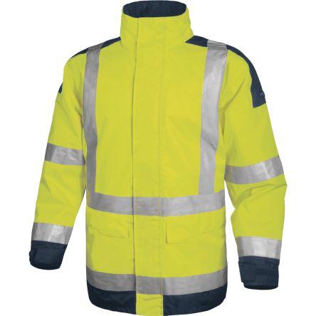 Delta Plus EASYVIEW Tmavě modrá, Svítivá oranžová Unisex Bunda Parka s vysokou viditelností M