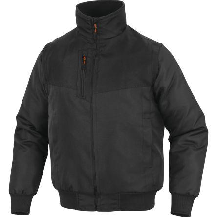 Delta Plus Parka bunda Unisex, SC: L, Černá, Tmavomodrá Vzdušné, Odolné proti chladu, Vodotěsný, Odolné proti větru,