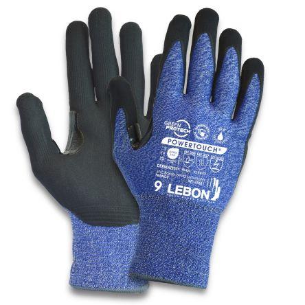 Lebon Protection Rukavice odolné proti proříznutí Ne Modrá Dermatest, Oeko-Tex Standard 100 Elastan, HPPE, Polyamid 4 2