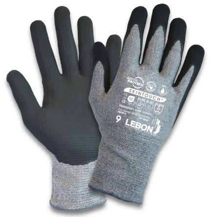 Lebon Protection Rukavice odolné proti proříznutí Ne Šedá EN 16350, EN 388:2016, EN407:2020, EN ISO 21420 Elastan, HPPE,