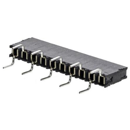 Patice PCB, řada: BCS, orientace těla: Rovný, rozteč: 2.54 mm Deska-deska, počet kontaktů: 10, počet řad: 1, Průchozí