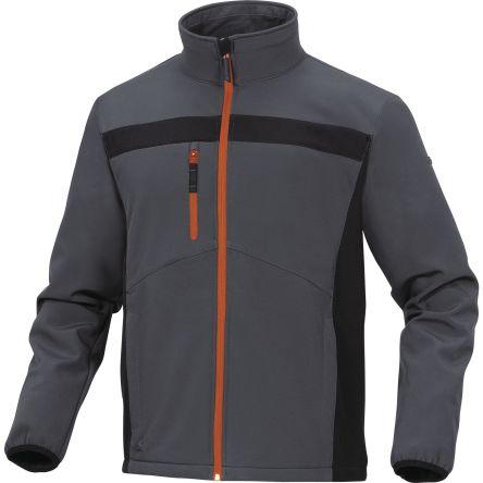 Delta Plus Bunda Softshell Unisex, SC: L, Černá, Zelená, Bílá, Žlutá Odpuzující vodu, řada: LULEA2 No