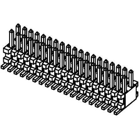 Samtec Kolíkový konektor, řada: FTE, Deska-deska, počet kontaktů: 20, počet řad: 2, rozteč: 0.8 mm, orientace těla: