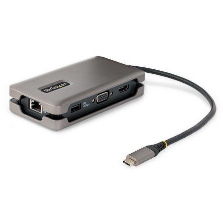 StarTech.com Adaptér, 4K at 60Hz, počet portů USB: 3, video připojení: HDMI, VGA, standard: USB 3.2, typ sběrnice: USB C