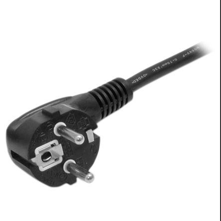 Napájecí šňůra 2 m, Černá, A: CEE 7/7, B: IEC C13 Polyvinylchlorid, 250V ac StarTech.com