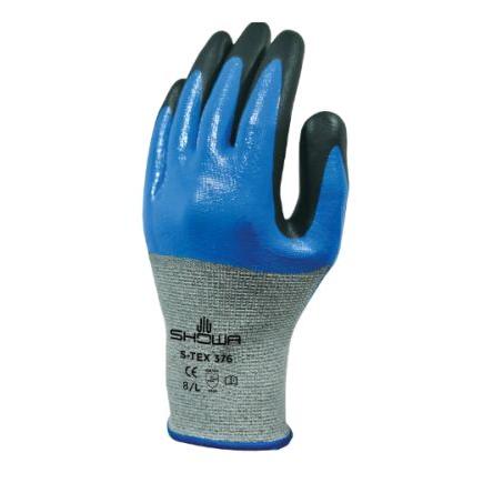 Showa Rukavice Šedá EN 388:2016 Polyester, Nerezová ocel 4 1 4 Nitril Ne Ne 10 S-TEX 376
