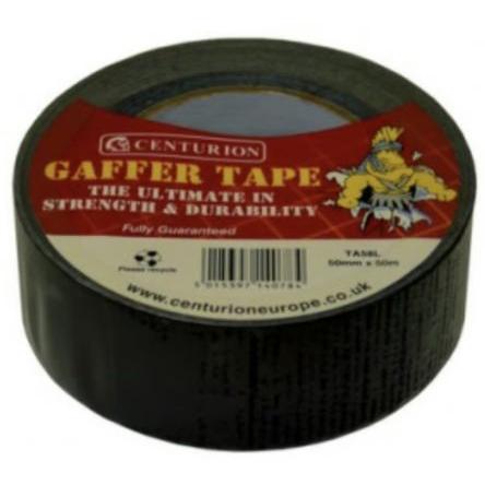 Gaffa páska Syntetická pryž, Černá Polyetylen 50mm, délka: 50 m tloušťka 0.17 mm SCXO-CI The Safety Supply Company
