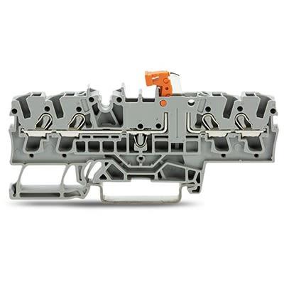 WAGO Svorkovnice pro montáž na lištu DIN 2002-1871, řada: TOPJOB S, 300V Šedá 2.5mm² 1 Klecová svorka ATEX, EAC Ex,
