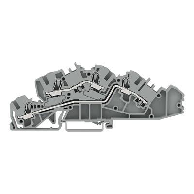 WAGO Víceúrovňová svorkovnice 2005-7642, řada: TOPJOB S, 250V Šedá 4mm² 3 Klecová svorka