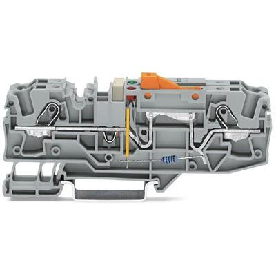 WAGO Svorkovnice pro montáž na lištu DIN 2006-1671/1000-848, řada: TOPJOB S, 24V Šedá 6mm² 1 Klecová svorka ATEX, EAC