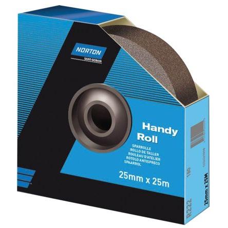 Brusný papír Oxid hlinitý zrnitost P60 Střední, délka: 25 m, šířka: 38mm Norton