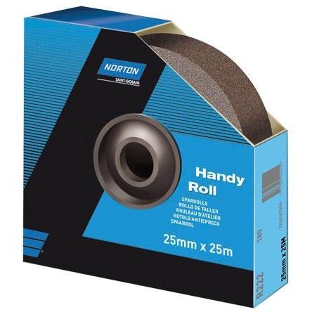 Brusný papír Oxid hlinitý zrnitost P400 Velmi jemný, délka: 25 m, šířka: 38mm Norton
