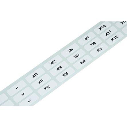 WAGO Označení Bílá Černá 25 mm 1500 Na roli
