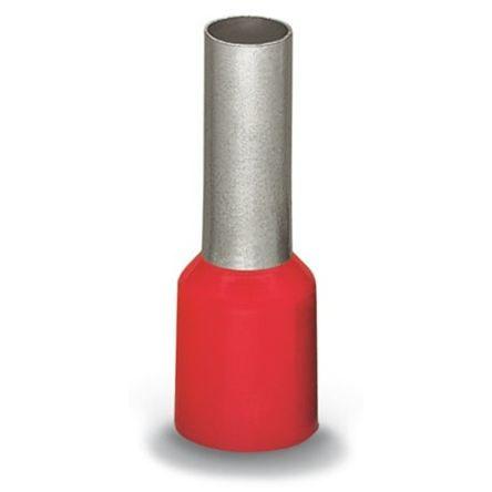 WAGO Zamačkávací dutinka, řada: 216 Izolované délka kolíku 12 mm Červená, průměr kolíku: 4.5 mm
