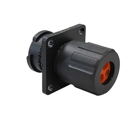 Kulatý konektor, počet kontaktů: 4, Montáž na přírubu, velikost: M10 Amphenol Industrial, pohlaví kontaktu: Vnitřní,