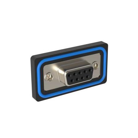 Amphenol Communications Solutions Konektor D-Sub, řada: ED, počet kontaktů: 9, orientace těla: Pravý úhel 2.74 mm,