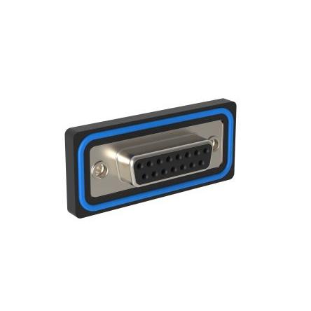 Amphenol Communications Solutions Konektor D-Sub, řada: ED, počet kontaktů: 15, orientace těla: Rovný 2.74 mm, Montáž do