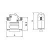 encitech D45ZK-25-K 6560-0106-13 D-SUB pouzdro Pólů: 25 celokov 45 ° stříbrná 1 ks