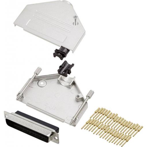 encitech DTZK37-DBCP-K 6355-0050-04 sada D-SUB kolíkové lišty 180 ° Pólů: 37 krimpované 1 ks