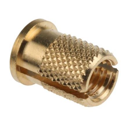 Závitová vložka, Mosaz RS PRO, průměr otvoru: 8 mm 12.7 mm