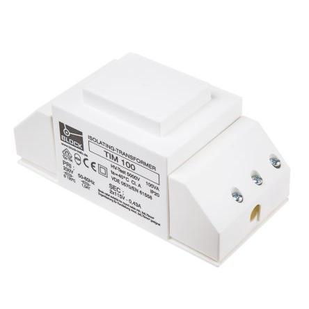 Transformátor pro montáž na podvozek 100 VA, počet výstupů: 2, sekundární napětí: 2 x 115 V ac Block