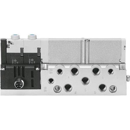 Pneumatický solenoidový ventil Zavřeno, 2 x 3/2cestný, Monostabilní, řada: VMPA1-M1H-K-S-M7-PI G Elektřina, max. průtok: