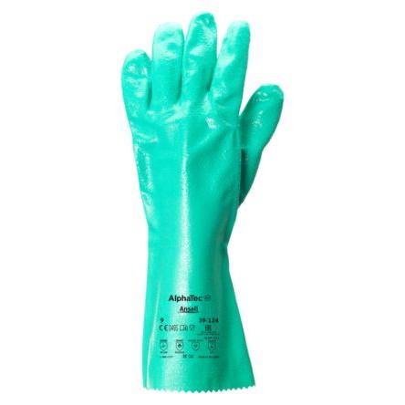 Ansell Rukavice EN 374 Chemické látky Zelená No Nitril 4 1 1 Nitril Ne Ne 9 Alphatec 39-124
