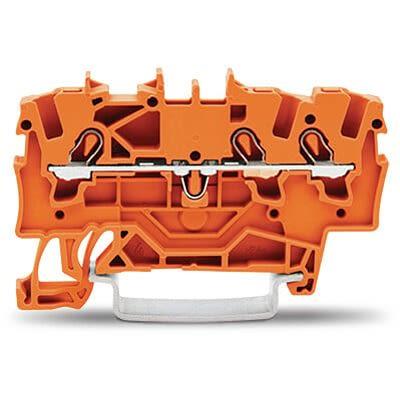 WAGO Svorkovnice pro montáž na lištu DIN 2001-1302, řada: TOPJOB S, 600V Oranžová 1.5mm² 1 Klecová svorka ATEX, EAC Ex,