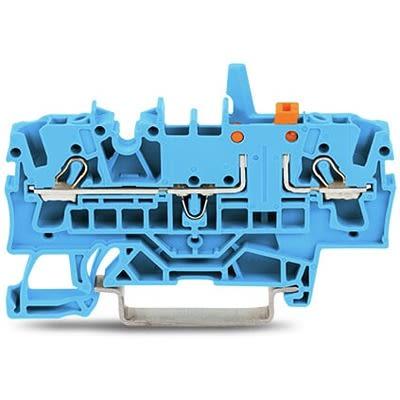 WAGO Testovací přerušení svorkovnice 2002-1674/401-000, řada: TOPJOB S, 300V Modrá 2.5mm² 1 Zásuvný IECEx/ATEX/CSA