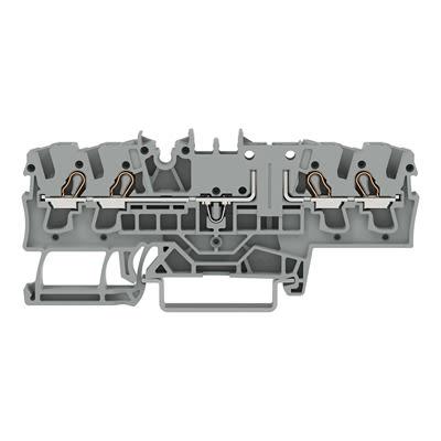 WAGO Svorkovnice pro montáž na lištu DIN 2002-1861, řada: TOPJOB S, 300V Šedá 2.5mm² 1 Zásuvný IECEx/ATEX/CSA