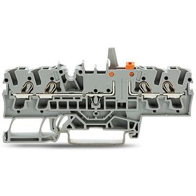 WAGO Testovací přerušení svorkovnice 2002-1871/401-000, řada: TOPJOB S, 300V Šedá 2.5mm² 1 Zásuvný IECEx/ATEX/CSA