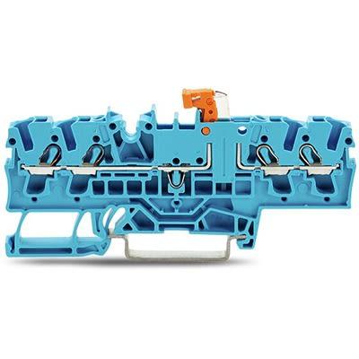 WAGO Testovací přerušení svorkovnice 2002-1874, řada: TOPJOB S, 300V Modrá 2.5mm² 1 Zásuvný IECEx/ATEX/CSA
