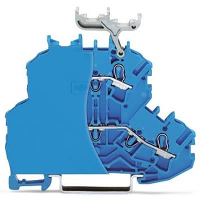 WAGO Svorkovnice s dvojitou úrovní 2002-2234/099-000, řada: TOPJOB S, 600V Modrá 2.5mm² 2 Zásuvný IECEx/ATEX/CSA