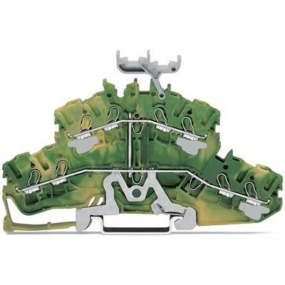 WAGO Svorkovnice s dvojitou úrovní 2002-2437, řada: TOPJOB S Žlutá, Zelená 2.5mm² 2 Zásuvný IECEx/ATEX/CSA