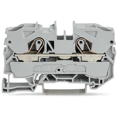 WAGO Svorkovnice pro montáž na lištu DIN 2010-1205, řada: TOPJOB S, 600V Černá 10mm² 1 Zásuvný IECEx/ATEX/CSA