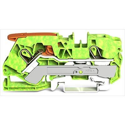 WAGO Zemnicí svorkovnice 2110-1207, řada: TOPJOB S Žlutá, Zelená 10mm² 1 Zásuvný ICE, ATEX