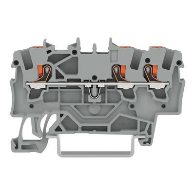 WAGO Svorkovnice pro montáž na lištu DIN 2201-1302, řada: TOPJOB S, 600V Oranžová 1.5mm² 1 Zásuvný IECEx/ATEX/CSA