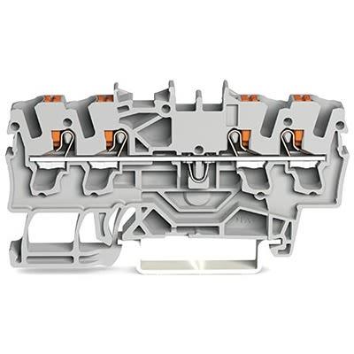 WAGO Svorkovnice pro montáž na lištu DIN 2202-1405, řada: TOPJOB S, 600V Černá 2.5mm² 1 Zásuvný IECEx/ATEX/CSA