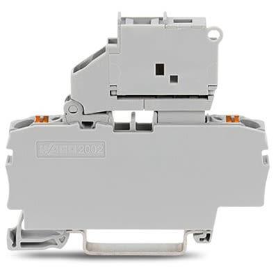 WAGO Svorkovnice s pojistkou 2202-1611, řada: TOPJOB S, 250V Šedá 2.5mm² 1 Zásuvný Jištěný IECEx/ATEX/CSA