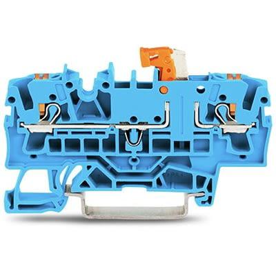 WAGO Testovací přerušení svorkovnice 2202-1674, řada: TOPJOB S, 300V Modrá 2.5mm² 1 Zásuvný IECEx/ATEX/CSA