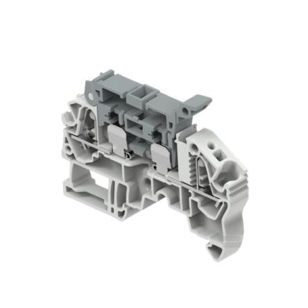Entrelec Modulární svorkovnice, řada: 1SNK7084, 150V Šedá 0.5mm², 6 mm² 1 Pružinová svorka Jištěný