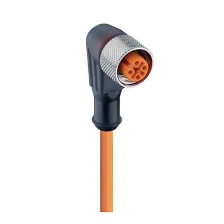 Kabel ovladače snímače, A: Vnitřní, A: M12, Pravoúhlý 4, 230V, IP67, IP65, řada: RKWT Lumberg Automation 5 m