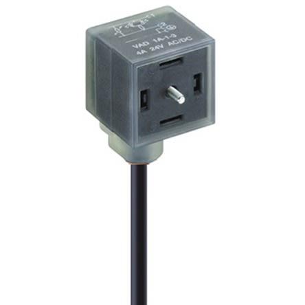 Lumberg Automation Konektor DIN 43650, řada: VAD, formát pólů: 2P+E DIN 43650 Vnitřní Indikátor, IP67, IP65, 24 V ac,